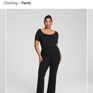 SPANX Black Flare pants with Elegant Silhouette